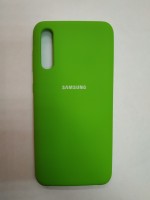 Силиконовая накладка для Samsung Galaxy A30S (Зеленая)