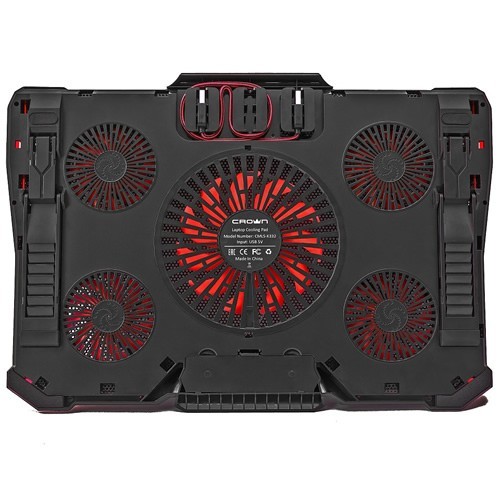 Охлаждающая подставка для ноутбука Crown CMLS-K330 Red (Красная) 6