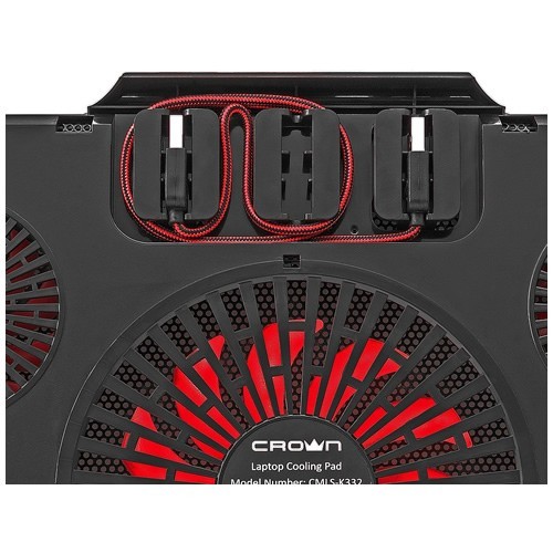 Охлаждающая подставка для ноутбука Crown CMLS-K330 Red (Красная) 7