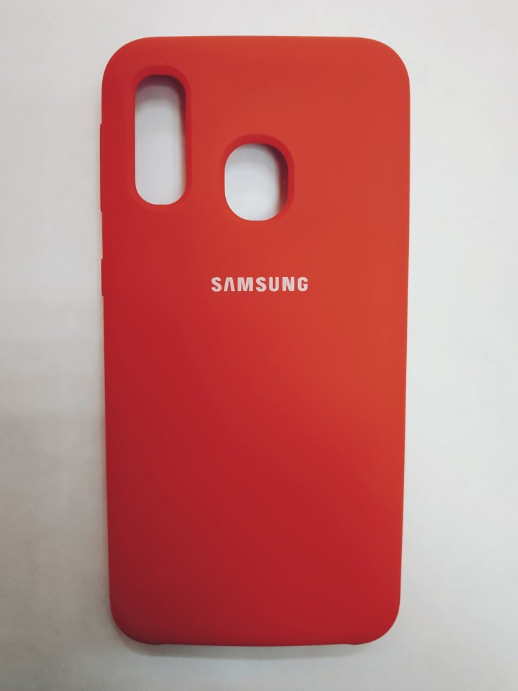 Силиконовая накладка для Samsung Galaxy A40 (Красная) 1