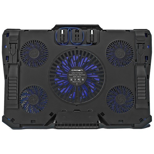 Охлаждающая подставка для ноутбука Crown CMLS-K331 Blue (Синяя) 6