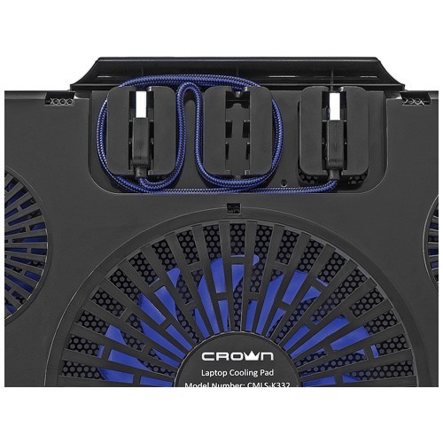 Охлаждающая подставка для ноутбука Crown CMLS-K331 Blue (Синяя) 7