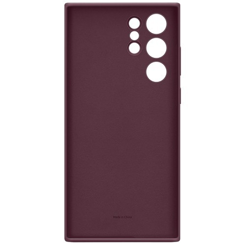 Клип-кейс Samsung Silicone Cover для Galaxy S22 Ultra Бургунди (EF-PS908TEEGRU) 3