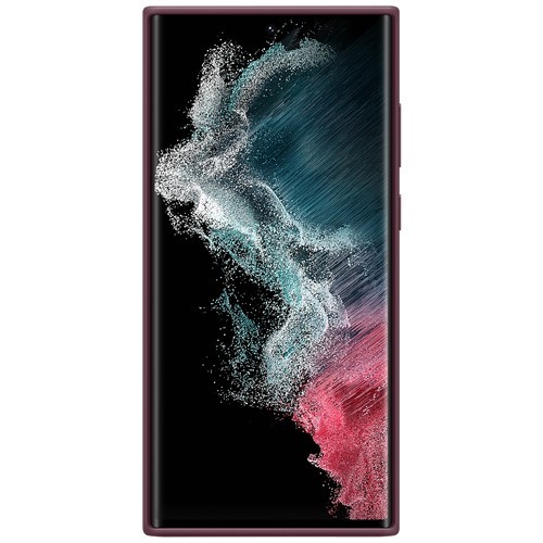 Клип-кейс Samsung Silicone Cover для Galaxy S22 Ultra Бургунди (EF-PS908TEEGRU) 4