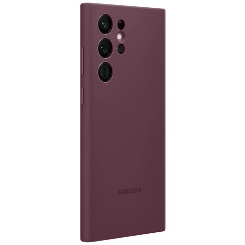 Клип-кейс Samsung Silicone Cover для Galaxy S22 Ultra Бургунди (EF-PS908TEEGRU) 5