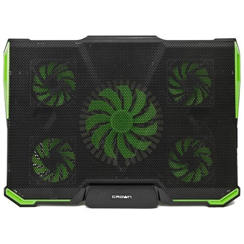 Охлаждающая подставка для ноутбука Crown CMLS-K332 Green (Зеленая) 5