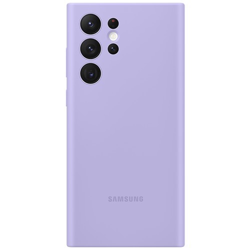 Клип-кейс Samsung Silicone Cover для Galaxy S22 Ultra Фиолетовый (EF-PS908TVEGRU) 1