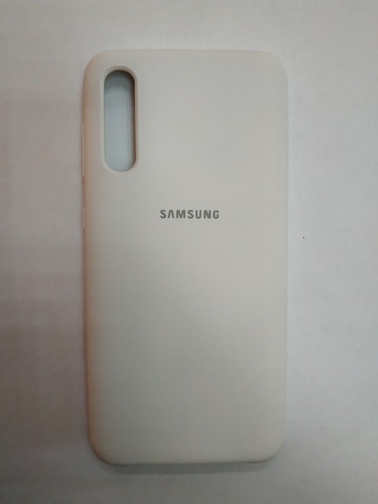 Силиконовая накладка для Samsung Galaxy A30S (Белая) 1