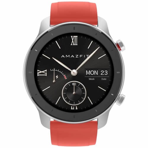 Часы Amazfit GTR 42 мм Aluminium Case, Silicone Strap Coral Red (Красный) EAC 2