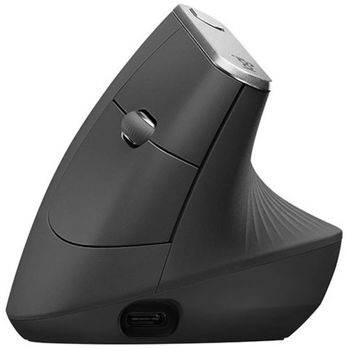 Беспроводная вертикальная мышь Logitech Mouse MX Vertical Black (Черный) 2