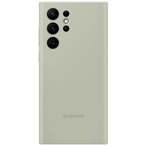 Клип-кейс Samsung Silicone Cover для Galaxy S22 Ultra Оливковый (EF-PS908TMEGRU) 1
