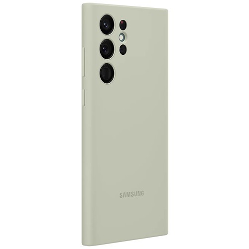 Клип-кейс Samsung Silicone Cover для Galaxy S22 Ultra Оливковый (EF-PS908TMEGRU) 5