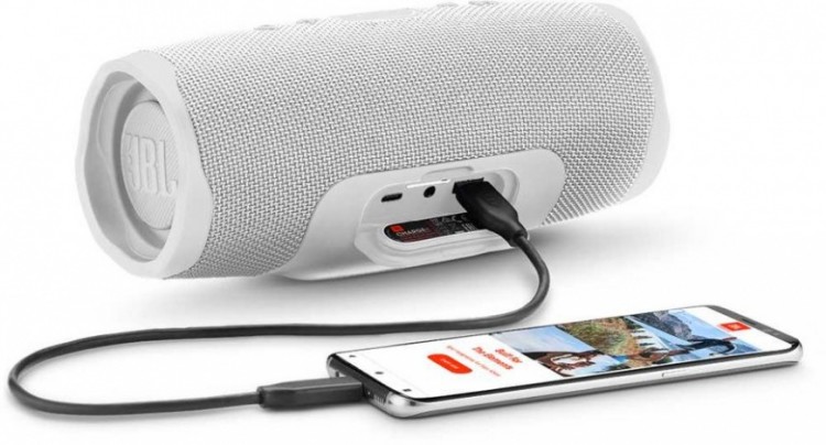 Портативная акустика JBL Charge 4 White (Белый) EAC 5