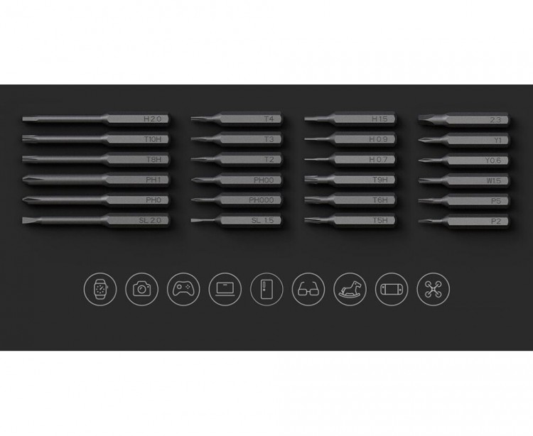 Электрическая отвёртка Xiaomi Mijia Electric Precision Screwdriver (24в1) 5