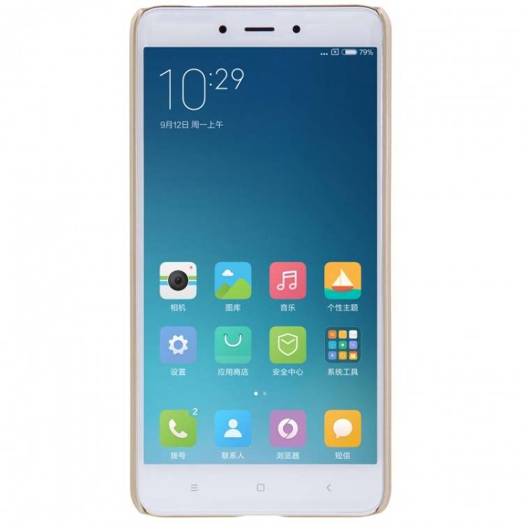 Чехол накладка Nillkin для Xiaomi redmi Note 4X (Золотая) 2