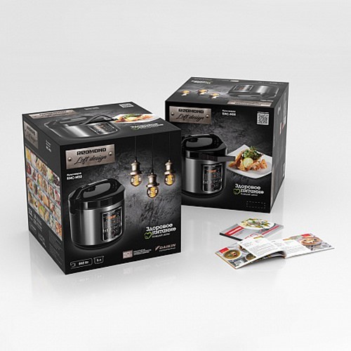 Мультиварка Redmond RMC-M50 Black/Silver (Черный/Серебристый) EAC 6