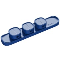 Держатель кабеля Baseus Peas Cable Clip ACWDJ-03 Blue (Синий)