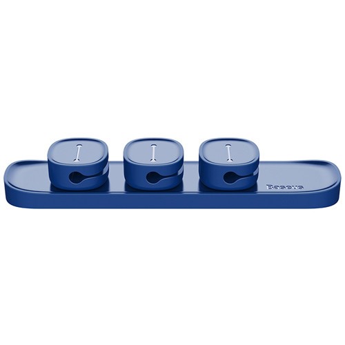 Держатель кабеля Baseus Peas Cable Clip ACWDJ-03 Blue (Синий) 2