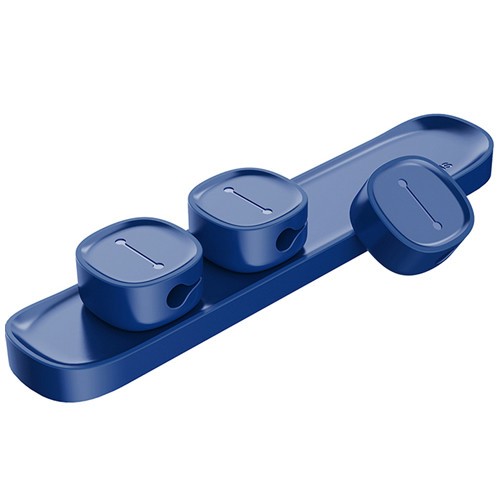Держатель кабеля Baseus Peas Cable Clip ACWDJ-03 Blue (Синий) 3