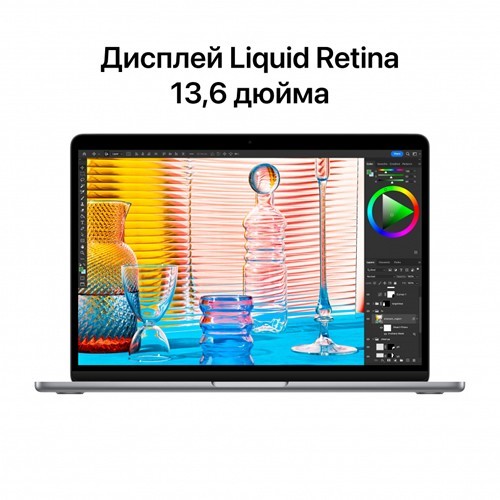 Ноутбук Apple MacBook Air 13" 2022 (Apple M2/13.6"/2560x1664/8Gb/512Gb SSD/Apple Graphics 10-core/macOS) Midnight (Полуночный черный) MLY43 5