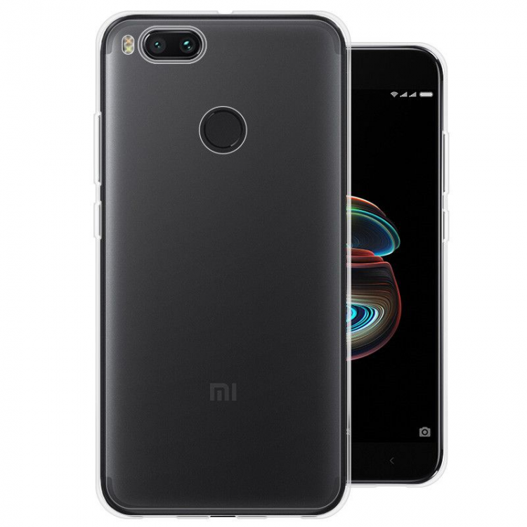 Чехол-накладка для Xiaomi Mi A1 прозрачный силиконовый 1