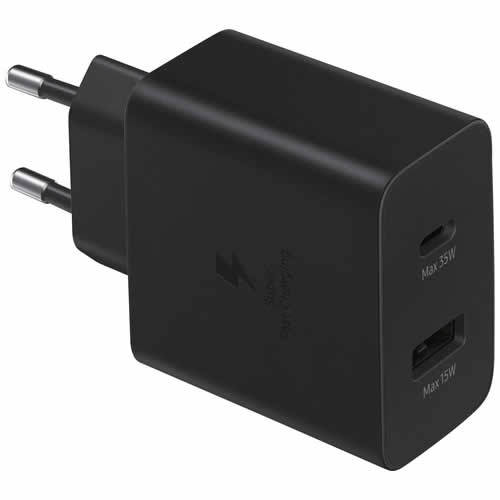 Сетевое зарядное устройство Samsung EP-TA220 35W USB Type-C Black (Черный) без кабеля 1
