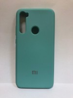 Силиконовая накладка для Xiaomi redmi Note 8 (с логотипом MI Изумрудный)