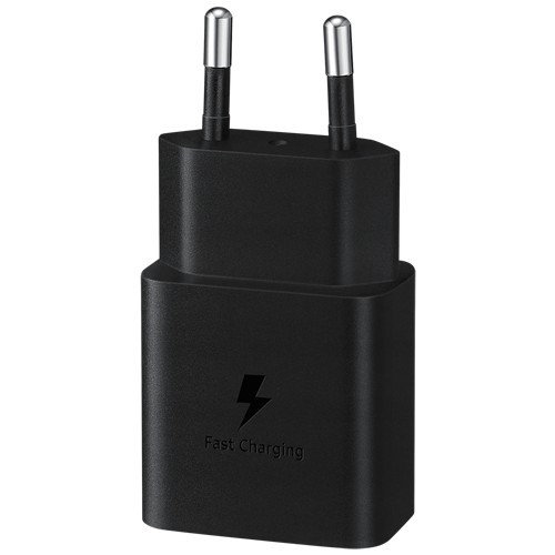 Сетевое зарядное устройство Samsung EP-T1510 15W USB Type-C Black (Черный) с кабелем 2
