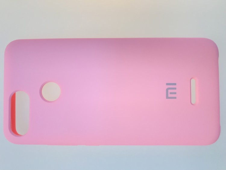 Чехол накладка с логотипом Mi для Xiaomi redmi 6 Лиловая 1