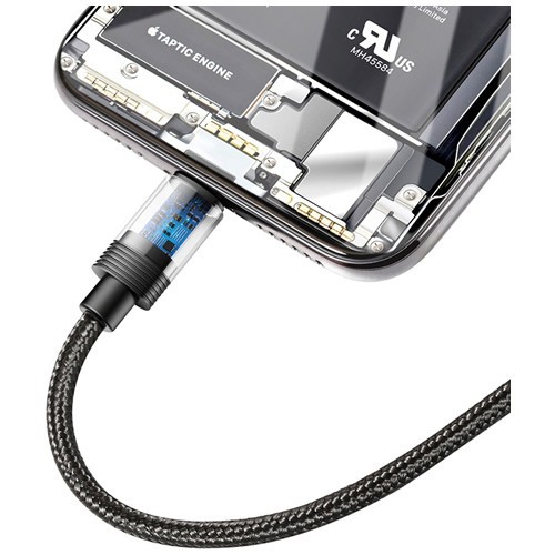 Кабель Baseus Data Faction 3 in 1 USB Cable For M+L+T 3.5A 1,2м CAMLT-PY01 Black (Черный) 5