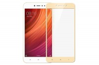 Защитное стекло для Xiaomi Redmi Note 5A 4D золотое