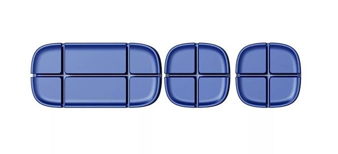 Держатель для проводов Baseus Cross Peas Cable Clip (Blue) ACTDJ-03 1