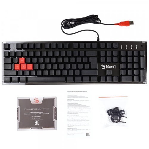 Клавиатура A4Tech Bloody B180R USB Black (Черная) 6