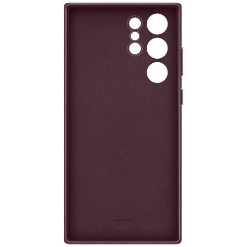 Клип-кейс Samsung Leather для Galaxy S22 Ultra Бургунди (EF-VS908LEEGRU) 4