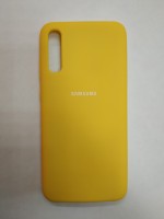 Силиконовая накладка для Samsung Galaxy A70 (Желтая)