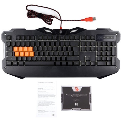 Клавиатура A4Tech Bloody B328 USB Black (Черная) 7