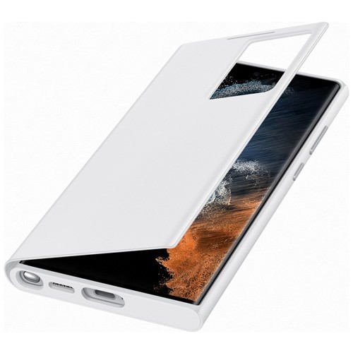 Чехол-книжка Samsung Clear View для Galaxy S22 Ultra Белый (EF-ZS908CWEGRU) 4