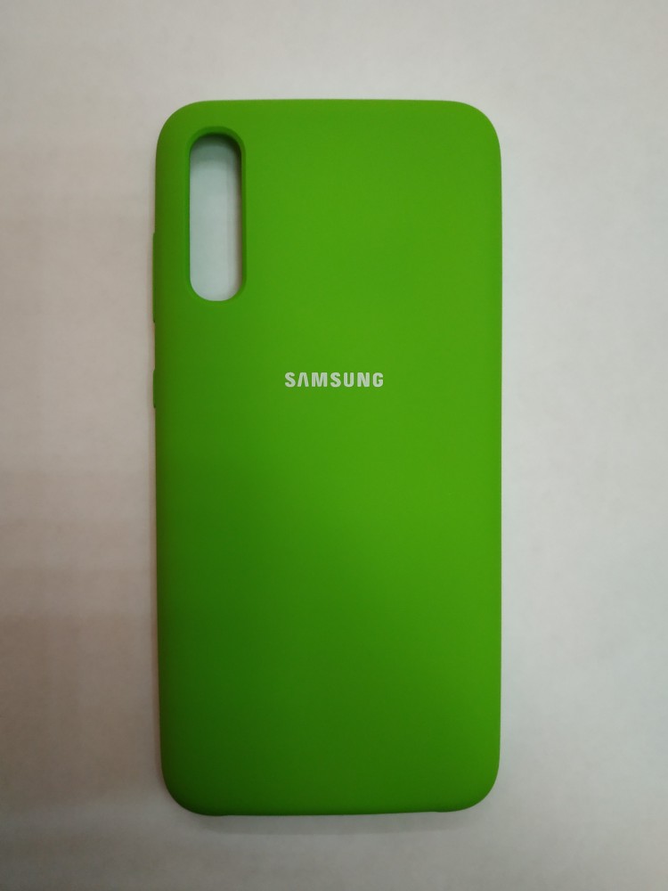 Силиконовая накладка для Samsung Galaxy A70 (Зеленая) 1