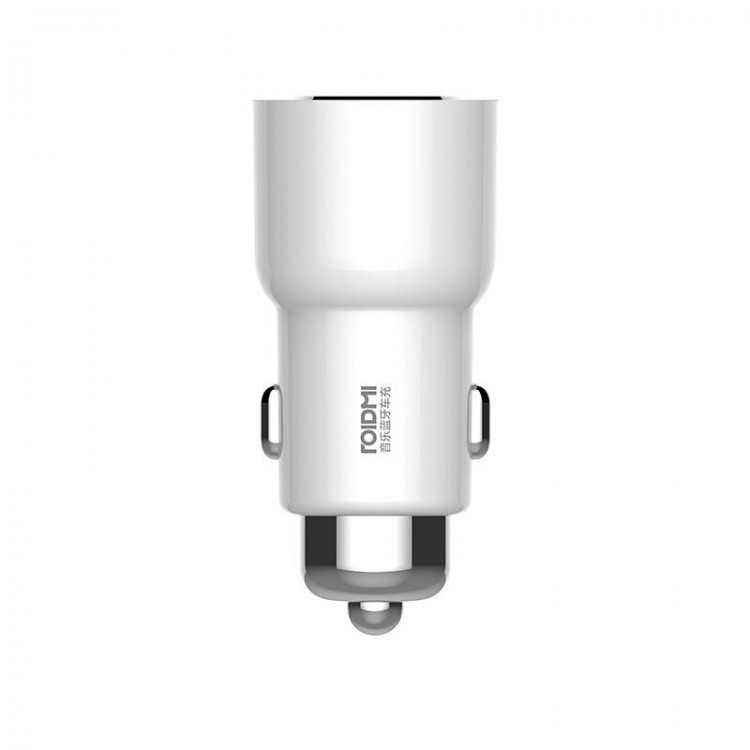 Автомобильное зарядное устройство Xiaomi Roidmi 3S+FM трансмиттер 2USB 3.4A White 1