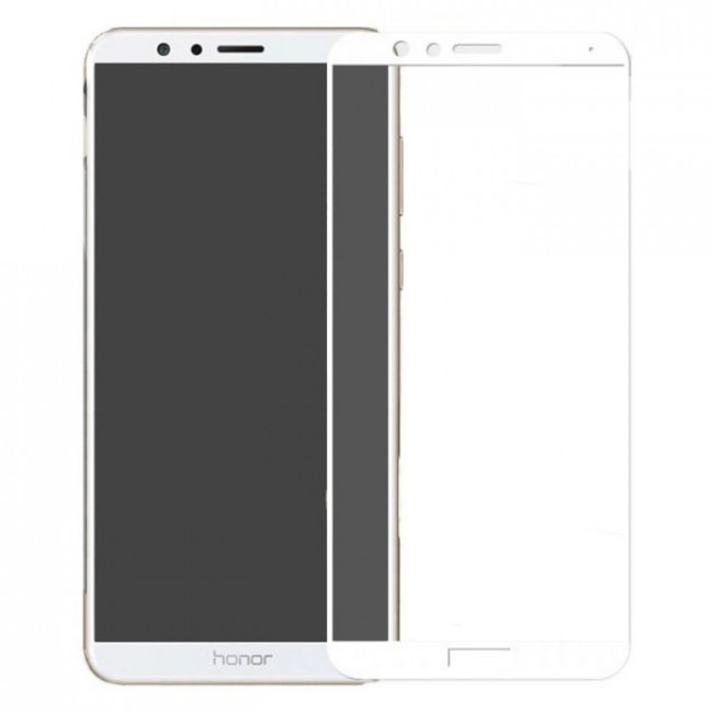 Стекло Honor 7x 5D белая рамка 1