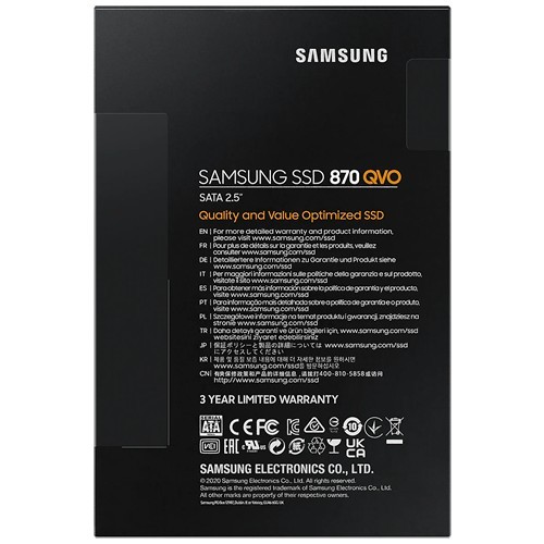 Твердотельный накопитель Samsung 870 QVO SATA 2.5" SSD 1Tb MZ-77Q1T0BW 7