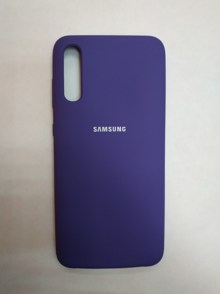 Силиконовая накладка для Samsung Galaxy A70 (Фиолетовая) 1