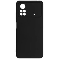 Силиконовая накладка для Poco X4 Pro 5G Monarch Black (Черная)