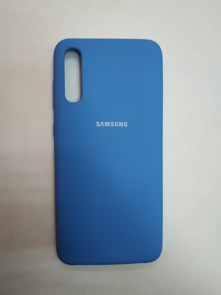 Силиконовая накладка для Samsung Galaxy A70 (Синяя) 1