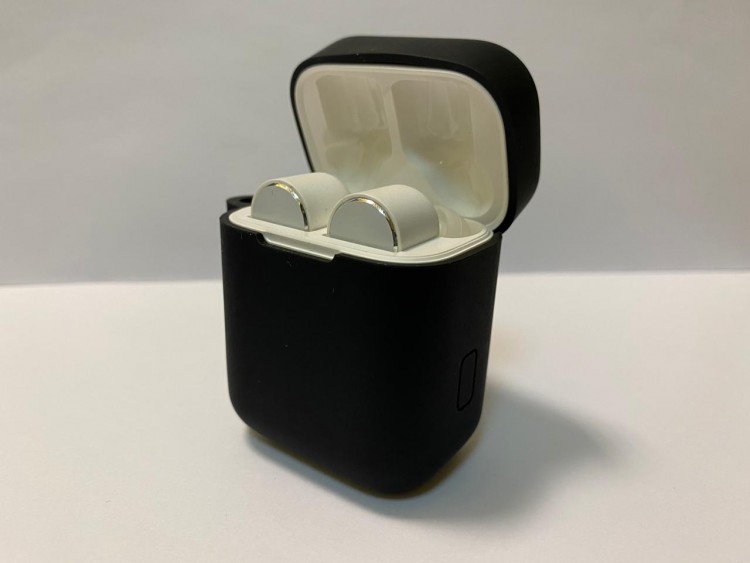 Силиконовый чехол для беспроводных наушников Xiaomi AirDots Pro (Black) Черный 1