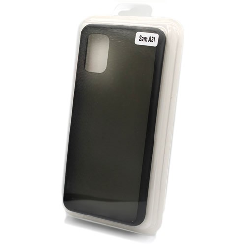 Силиконовая накладка для Samsung Galaxy A31 Skin Feeling (Черная рамка) 2