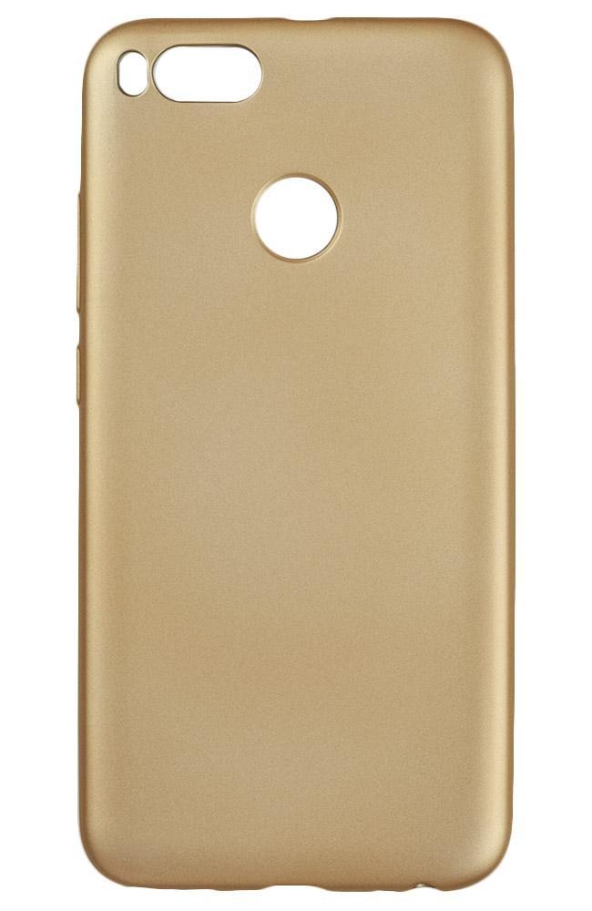 Чехол силиконовая накладка для Xiaomi Mi A1 (матовая золотая) 1
