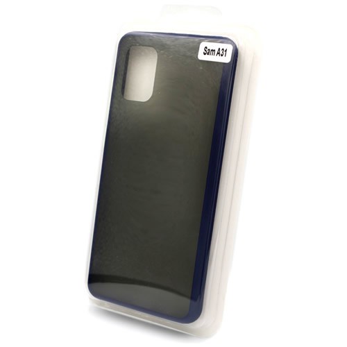 Силиконовая накладка для Samsung Galaxy A31 Skin Feeling (Синяя рамка) 2