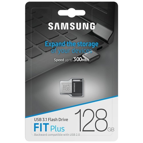 Флеш-накопитель Samsung FIT Plus 128Gb USB 3.1 Black (Черный) MUF-128AB/APC 7