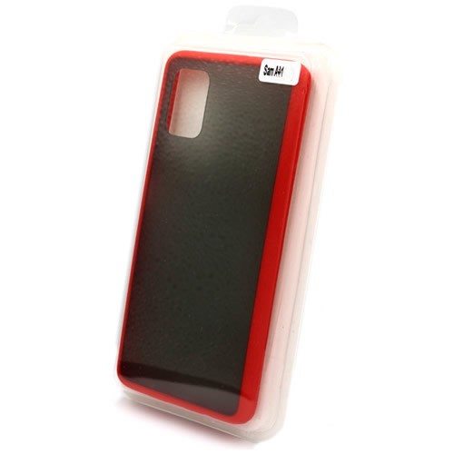Силиконовая накладка для Samsung Galaxy A41 Skin Feeling (Красная рамка) 2